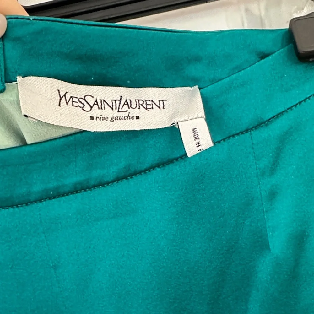 Yves Saint Laurent Teal Pencil Skirt - Picture 12 of 12